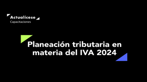 Planeación tributaria en materia del IVA 2024